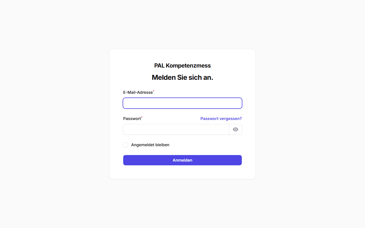 Login-Seite des Admin-Panels